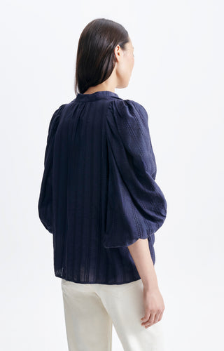 VANESSA BRUNO - Bell Blouse - Navy