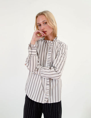 APOF - Alba Shirt - Big Tiny Stripe