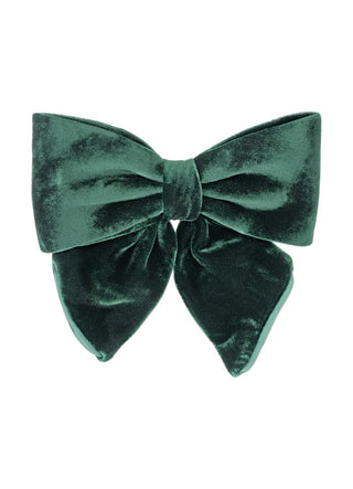 BON DEP - Luxury Bow Silk Velvet Green