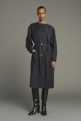 SOEUR - PRE-ORDER Helie Dress - Blue/Navy