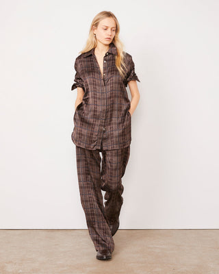 Officine Générale - Ronia Shirt - Coffee/Cream/Black