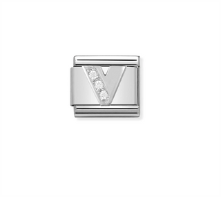 Nomination - Link ALPHABETH 925 sterling silver V