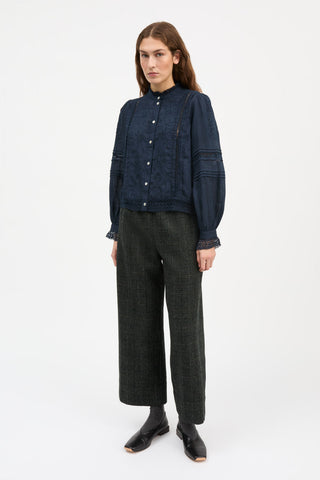 SKALL - Velina Shirt - Dark Navy
