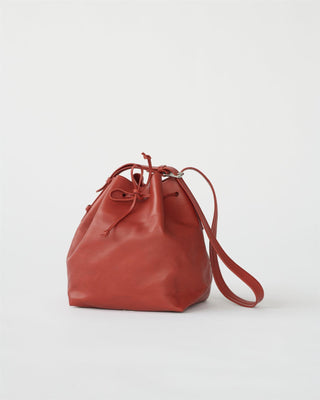 AF Agger - Full Grain Leather Bucket Bag - Red