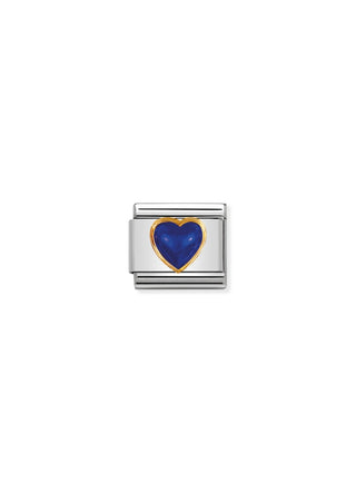 Nomination - Link Stones 18k Gold HEART LAPIS