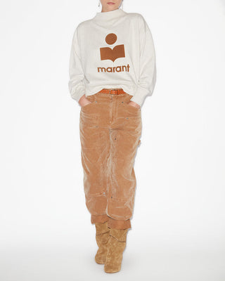 ISABEL MARANT ÈTOILE - Moby Sweat Shirt - Ecru/Camel