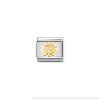 Nomination - Link 18K Gold & Zirconia WHITE SUN