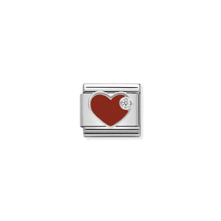 Nomination - Link SYMBOLS925 sterling silver RED heart