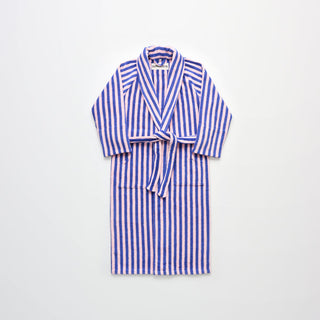 BONGUSTA - Naram Bathrobe - Dazzling Blue & Rose