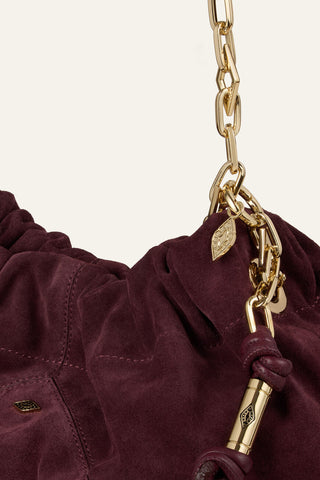 BA&SH - June Tote M Suede - Bordeaux