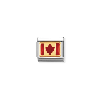 Nomination - Link AMERICA 18k gold CANADA FLAG