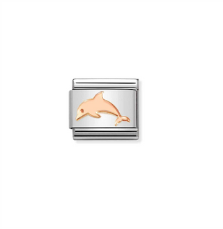 Nomination - Link SYMBOLS steel 9k rose gold DOLPHIN