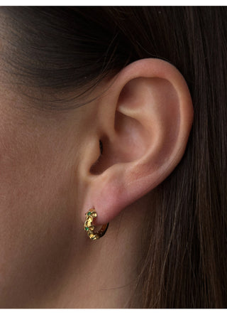 Pico Copenhagen - Aster Crystal Hoops - Powder Opac