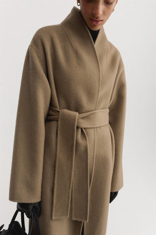 ALMADA LABEL - Pre-Order Mara Double Coat - Tan