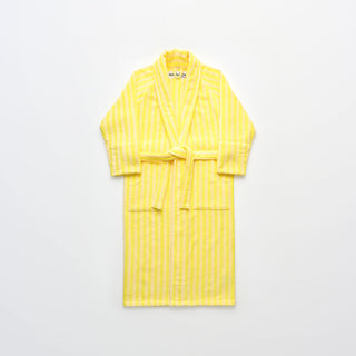 BONGUSTA - Naram Bathrobe - Pristine & Neon Yellow