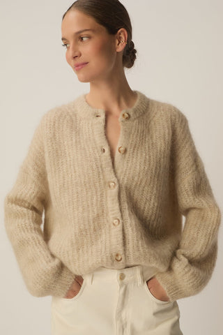DES PETITS HAUTS - Alma Cardigan - Latte