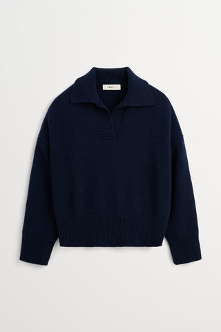 SKALL - Dean V-Neck Jumper - Navy
