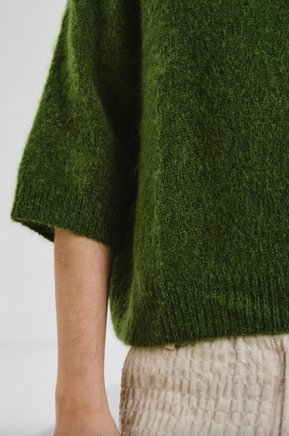 POMANDÈRE - 3/4 Sweater - Seaweed Green