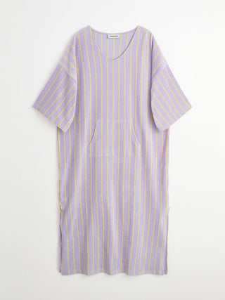 BONGUSTA - Naram Kaftan Dress - Lilac & Neon Yellow