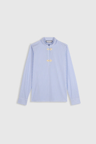 MARIA DE LA ORDEN - Bianca Shirt - Sky Bue Stripe