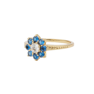 All The Luck in the World - Chérie Ring Flower - Blue Transparant