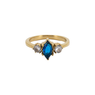 All The Luck in the World - Ring Marquise Stone - Blue