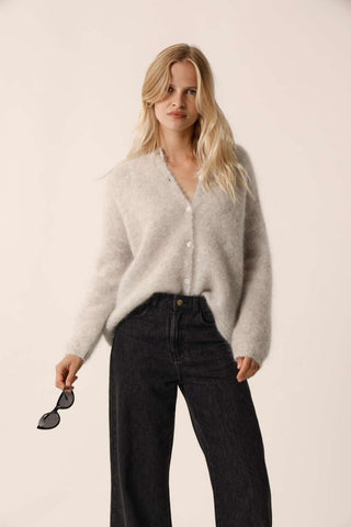 DES PETITS HAUTS - Bea Cardigan - Gris Chine