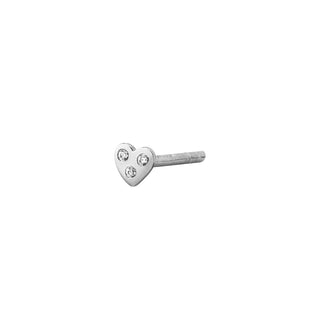 STINE A - I Love Your Heart Earring - Silver