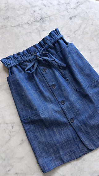 APOF - Beate Skirt - Denim Blue