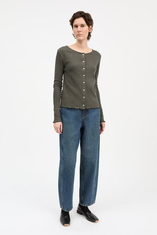 SKALL - Edie Cardigan - Dark Green