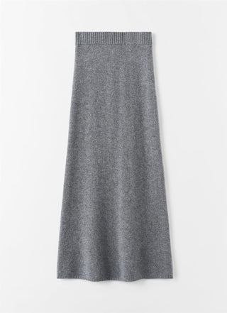 ALMADA LABEL - Umi Brushed Cashmere Maxi Skirt - Grey