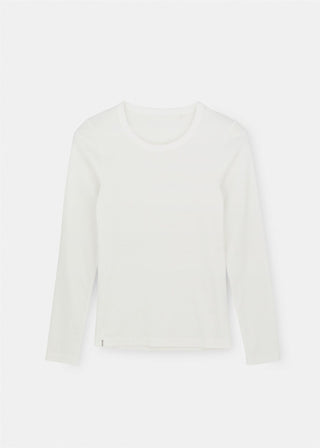 AIAYU - Rib Long Sleeve Tee - Off White