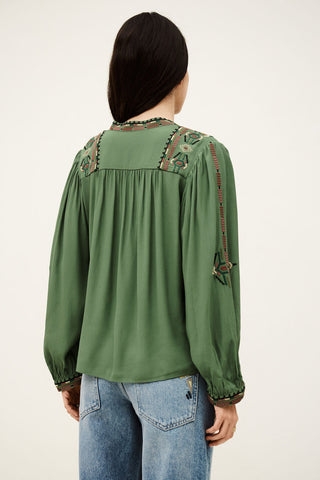 BA&SH - Tilt Blouse - Vert