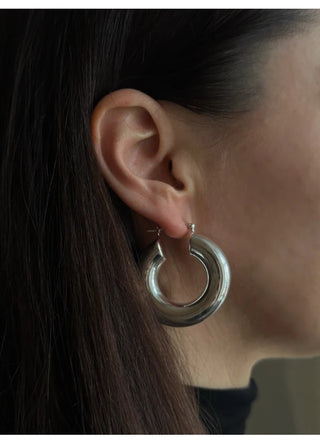Pico Copenhagen - Mara Giant Hoops - Silver