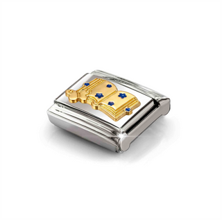 Nomination - Link SYMBOLS steel 18k gold BLUE STARTS BOOK