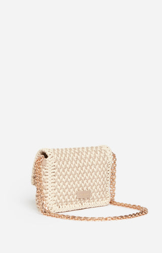 VANESSA BRUNO - Small Moon Bag - Beige/Ivory