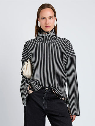 PROENZA SCHOULER - Elysia Sweater - Black/White