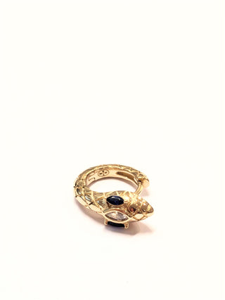 Rose Marie Paris - Hoop Serpent Blue Large - Gold