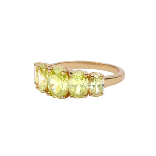 All The Luck in the World - Chérie Ring Ovals - Lime