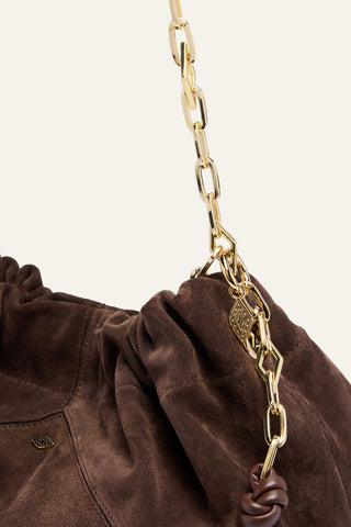 BA&SH - June Tote Suede - Choco