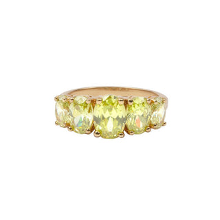 All The Luck in the World - Chérie Ring Ovals - Lime