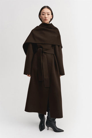 ALMADA LABEL - Pre-Order Mara Double Coat - Chocolate