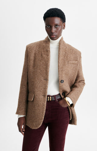 VANESSA BRUNO - Jovanka Jacket - Marron Chine