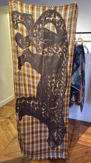 INOUI - Scarf 3D Gommery 80 - Golden Brown