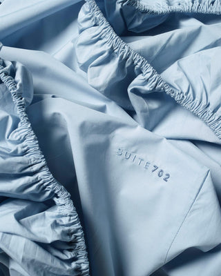 SUITE702 - Fitted Sheet 180x200 - Sky Blue
