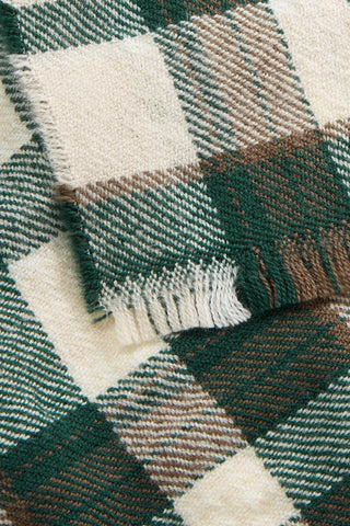 SKALL - Nadelle Scarf - Pine Green/Beige Check