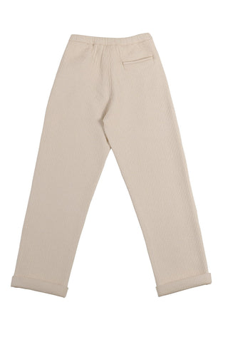 OSHADI - Quilted Ina Chinos - Ecru