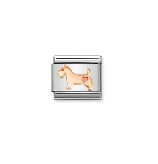 Nomination - Link SYMBOLS steel 9k rose gold DOG