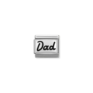 Nomination - Link PLATES OXIDIZED  925 sterling silver DAD