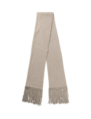 MARK TAN - KASANDRA RIBBED SCARF - LIGHT TAUPE